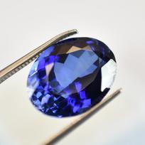 Retas MĖLYNAS Tanzanitas 10,30 Karato Ovalo formos Natūralus SERTIFIKUOTAS Laisvas Brangakmenis 14.8 mm Approx.
