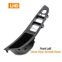 Kairiarankiams RHD Anglies Pluošto Automobilio Interjero Durų Rankenos Traukiklis 7 Vnt Rinkinys BMW 5 Serijai F10 F11 520i 523i 525i 528i 530i 535i LHD Armrest Panel gray