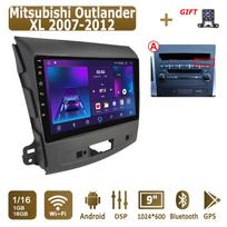 Android Carplay automobilinis radijas, skirtas Mitsubishi Outlander XL 2007-2012 Multimedijos grotuvo galvos blokas Stereo GPS navigacija BT WIFI 4+64GB 1+16GB,B