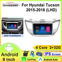 Android 13 Carplay Auto Car Radio For Hyundai Tucson IX35 3 2015 2016 2017 2018 Multimedia Video Player Navigation GPS Head Unit 4 core 1GB+32GB carplay