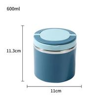 600/800 ml Maisto terminis stiklainis, izoliuotas sriubos puodelis, termosas, nerūdijančio plieno priešpiečių dėžutės termosas, skirtas mokyklos vaikams 600ML mėlyna