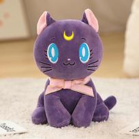 Japonijos Anime Sailor Moon Pliušiniai Žaislai Tsukino Usagi Kaiou Michi Kimšti Lėlė Mergaitiško Kambario Dekoras Kimšti Kawaii Dovanos Merginai 25cm violetinė