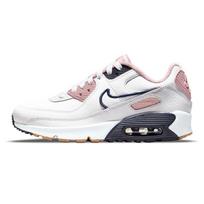 Nike Air Max 90 Odiniai SE GS Balti Rožinio Glazūros Vaikų Sportbačiai DB0472-100 40