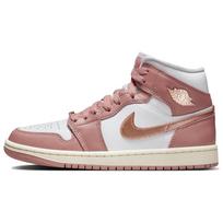 Air Jordan 1 Mid SE Red Stardust Moteriški kedai Rožiniai Balti Sail FB9892-670 36.5