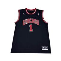 Adidas X NBA Bendradarbiavimas Chicago Bulls Rose 1 Išvykos Puloveris Apvalus kaklas Be rankovių Krepšinio marškinėliai Unisex marškinėliai Juoda 7818A-3B5-AEB1062 XL