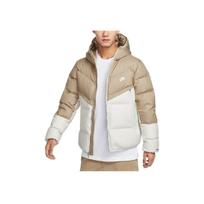 Nike Sportswear Storm-FIT Windrunner su gobtuvu užtraukiama striukė nuo vėjo Šilta ilgomis rankovėmis pūkinė striukė Vyriška striukė Chaki DV1132-247 S
