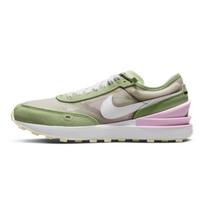 Nike Waffle One Oda Tinklelis Suede Sportiniai Patogūs Universalūs Kvėpuojantys Žemi Vaikų Laisvalaikio Batai Vaikų sportbačiai Žali Rožiniai DC0481-602 38.5 gray