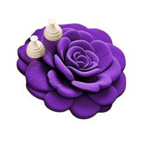 Absorbuojantis Dekoratyvinis Grindų Kilimėlis Virtuvės Apsauga nuo Nudegimų Izoliacinis Padėkliukas Atsparus Aukštai Temperatūrai 40x40cm purple