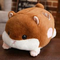 50-120cm Nauja lėlė Hamsteris Pliušinis žaislas Minkštas kimštas gyvūnas Pagalvė Mergaičių Gimtadienio Dovana Žiemos Rankų Šildytuvas 50cm doll ruda