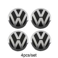 VOLKSWAGEN VW 4 vnt./rinkinys Automobilio stiliaus aliuminio metaliniai ratų centriniai dangteliai Ženklelis Lipdukas Volkswagen VW Golf Polo Passat Tou