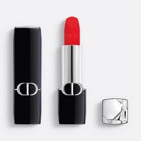 Dior Rouge Dior 888 Aksominis Matinis Lūpų Dažai, Ryškiai Koralinis Raudonas Ilgai Išlaikantis Lūpų Dažas 3.5g raudona