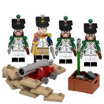 Napoleonas Didžiosios Britanijos viduramžių karinio jūrų laivyno artilerijos tranšėjos Mažos scenos statybiniai blokai žaislas