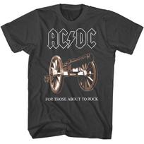 Acdc Tie apie Rock Cannon albumo viršelis Koncertinis turas Mercch Unisex marškinėliai S