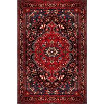Raudona Mėlyna Plotinė Kiliminė Danga Mašinoje Skalbiamas Kilimėlis Svetainės Vintažinio Stiliaus Klasikinis Rytietiškas Tradicinis Persiškas Marokiečių Boho Kilimai 40X60cm-16x24in