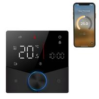 Belaidis Matter termostatas namo vandens/dujų katilo šildymui su APP ir balso asistento valdymu Boiler heating juoda