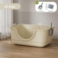 Ypač didelė atvira kačių kraiko dėžė ir kačiuko vonelė, atspari purslams Includes Litter Scoop and Deodorization Pack