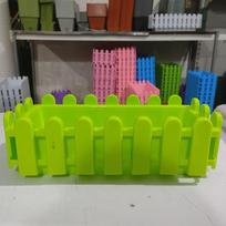 Stačiakampė plastikinė gėlių vazonų tvorelė sodinimo dėžė namų balkonui sodui gėlėms daržovėms sodinti Patvarūs sodo vazonai Idealiai tinka naudoti patalpoje ir lauke 32 x 16 x 11cm žalia
