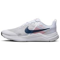 Nike Downshifter 12 Balti Valerijono Mėlyni Vyriški Sportbačiai Šviesiai Raudoni DD9293-101 44