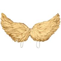 Unisex Amato Angelo Plunksnų Sparnai su Elastinėmis Juostelėmis Kostiumo Aksesuaras Rekvizitas Ornamentams Helovino Teminiam Vakarėliui Maskaradui Fotografijai Cosplay S auksas