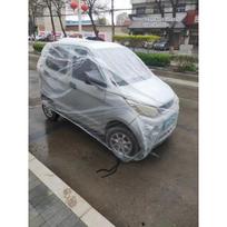 Thickened All-Weather Cover for Cars, Motorcycles, and Tricycles Silver Film 2.2m*1.2m*1.7m
