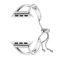 Metalinė apyrankė Apple Watch Series 8 7 6 SE 5 4 3 2 apyrankė 42mm 45mm 44mm Nerūdijančio plieno apyrankė iWatch 49mm 41mm 40mm 38/40/41mm sidabras