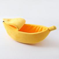 Bananinis kačių lovas namas Mielas žiurkėno narvas kačių kilimėlis Šiltas nešiojamas naminių gyvūnėlių krepšelis Veislys šunų pagalvėlė kačių reikmenys Linksmi naminių gyvūnėlių priedai S (for under 3 Ibs)