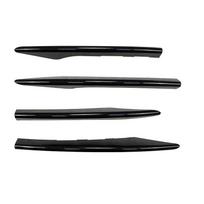 Priekinio buferio Canards Rūko žibinto dangtelio apdailos lipdukų skirstytuvas Mercedes Benz E klasė W213 E260 E300 E53 AMG automobilių priedai 6PCS- Carbon white