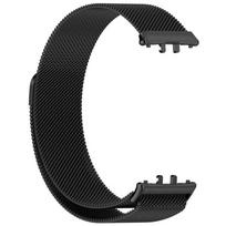Magnetinis dirželis Samsung Galaxy Fit 3 laikrodžiui, milanietiškas nerūdijančio plieno apyrankės dirželis, Correa Samsung Galaxy Fit 3 apyrankės priedai Samsung Galaxy Fit 3 juoda