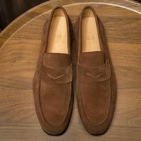 Prabangūs vyriški mokasinai Suede Odiniai Penny Loafer Įsispiriami Rudi Vyriški Laisvalaikio Batai Biuro Vestuviniai Vasaros Batai 38 ruda