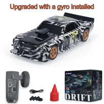 Atnaujinti Gyro Mini žaislai 4WD 1/43 RC greičio automobilis RTR 2.4G radijo valdymas lenktyninis drifto automobilis keturių varomų ratų didelio greičio modelis dovanos gray