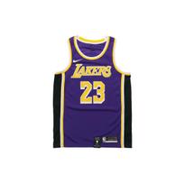 Nike NBA Lakers LeBron James 23 Gerbėjų Edition Megztinis su apvalia kaklo iškirpte Marškinėliai Vyriški Sportiniai drabužiai Violetinis AA7097-514 S