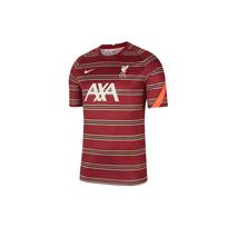Nike Apšilimo futbolo marškinėliai trumpomis rankovėmis 21-22 m. sezonas Liverpool Vyriški viršutiniai drabužiai Raudoni DB0254-678 XL