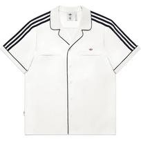 adidas x CLOT Marškiniai su apykakle-mygtukais Balti Unisex Gatvės stiliaus IY8685 M