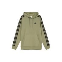 Adidas Essentials Fleece 3-juostelių gobtuvas vyriškas Gobtuvai Palapinės žalia JI6425 M