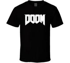 Doom Logotipas Žaidimai Žaidžiant Karštai Pardavimas Marškinėliai 2XL