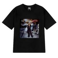 Avril Lavigne Let Go albumo viršelio grafinis marškinėlis vyrams moterims vintage didelio dydžio trumpomis rankovėmis marškinėliai unisex juodi 100% medvilnės viršutiniai drabužiai S juoda