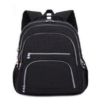 Mokyklinė kuprinė paauglei mergaitei Mochila Feminina Moteriškos kuprinės Sac Nailono vandeniui atsparus laisvalaikio nešiojamojo kompiuterio krepšys, moteriškas One Size juoda