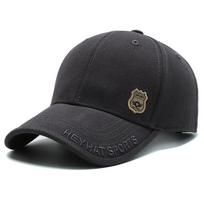 Vyriška laisvalaikio medvilninė sportinė kepurė suaugusiems Hiphop Snapback kepurės tėčiui išlenktos Peak kepurės nuo saulės Vyro didelio dydžio beisbolo kepurės 55–60 cm 60–65 cm 55-60cm gray