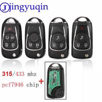 jingyuqin 315/433mhz Modifikuotas automobilio rakto korpusas Chevrolet Cruze, Buick, VAUXHALL OPEL Insignia, Astra J, Zafira C 2 2 Buttons kukurūzas