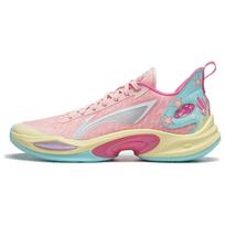 Li-Ning Super Lightweight 2024 Shock Absorption Non-Slip Wear-Resistant Lightweight Rebound Low-Top Basketball Shoes Men sneaker Pink Blue ABAU011-8 44⅓