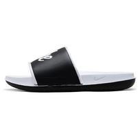 Nike Offcourt šlepetės baltos juodos nesuderintos moteriškos sportbačiai FQ7646-100 35.5