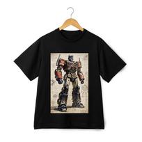Transformers Optimus Prime Mechaninio Stiliaus Spausdinti Marškinėliai, Unisex Trumpomis Rankovėmis Viršutinė Dalis S