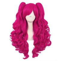 My Little Pony Animacinė Kasos Cosplay Perukas - Ilgi Garbanoti Plaukai su Didelėmis Bangomis - Pilnas Galvos Apdangalas 5pcs care set-no wig