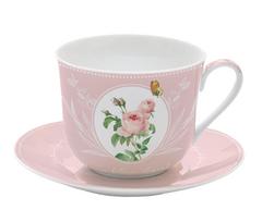 EASY LIFE porcelianinis puodelis su lėkštute "Royal Blossom", 400 ml