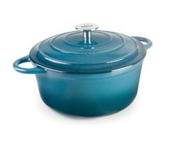 LACOR ketaus emaliuotas troškintuvas su dangčiu "Ocean", Ø 24 cm, 3,5 l