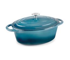 LACOR ketaus emaliuotas troškintuvas su dangčiu "Ocean", 29 x 21 cm, 3,5 l