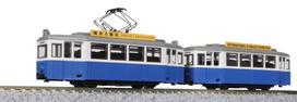 KATO N vėžės Mano Tramvajus Klasikinis MĖLYNAS modelinis traukinukas 14-806-1