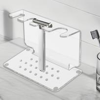 Acrylic Razor Holder And Shaving Brush Holder Safety Razor Holder Can Hold 3 Razors And 1 Shaving Brush For Bathroom Storage China Mainland