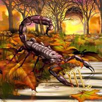 Full 5D Diy Diamond Painting Cartoon Big Scorpion Embroidery Cross Stitch Home Decor Handmade Gift 25x25cm