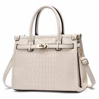 Krokodilo rašto viršutinės rankenos piniginės moterims Crossbody PU odiniai krepšiai Madingi didelės talpos dėklas su petnešėlėmis Moteriškos rankinės balta